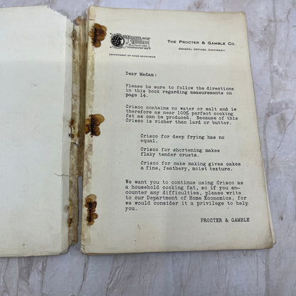 1923 Mrs. Neil's Cooking Secrets Harris Neal Proctor & Gamble Cookbook TI9-P1