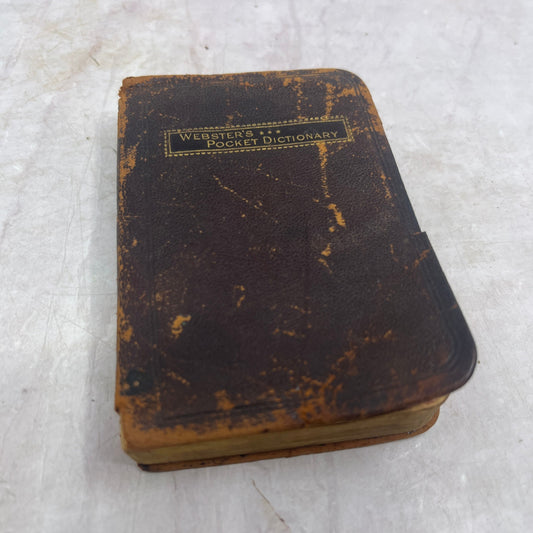1870 Webster's Pocket Dictionary TJ8-OB
