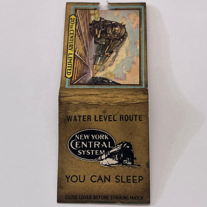 New York Central System 20th Century Limited Vintage Matchbook Cover MM2-8