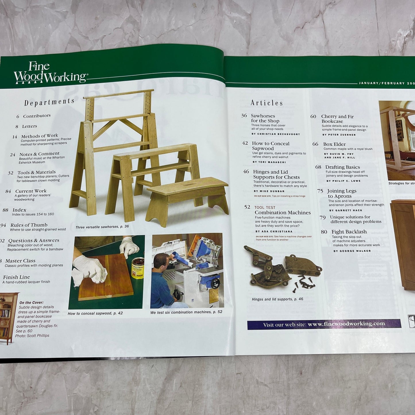 Frame-and-Panel Bookcase - Feb 2003 No 1619 - Fine Woodworking Magazine M34
