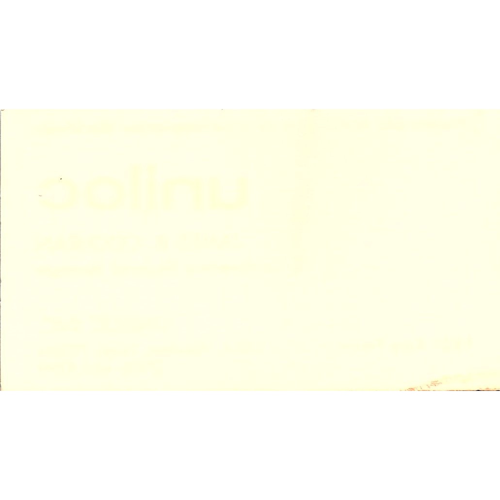 Chris Collard Aqua/Process Inc Houston Vintage Business Card SE5-B1