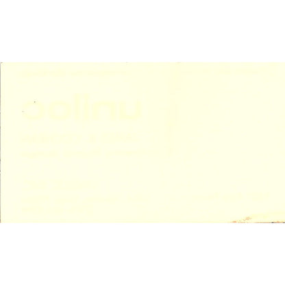 Chris Collard Aqua/Process Inc Houston Vintage Business Card SE5-B1