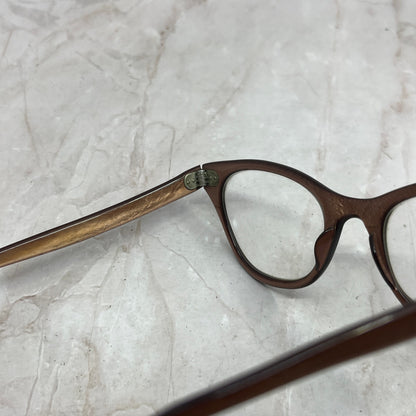 Vtg 1950's Pink Metallic Acrylic Cat Eye Sunglasses Eyeglasses Frames TG7-G5-2