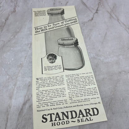 Standard Cap & Seal Corp Chicago IL 1924 Magazine Ad FL6-11