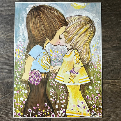 1970s Love - Lee Scafa Tornabene Retro Kitsch Lithograph Art Print 9x12 V8