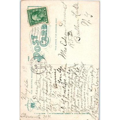 1922 Leatherstocking Falls Cooperstown NY Postcard PC7