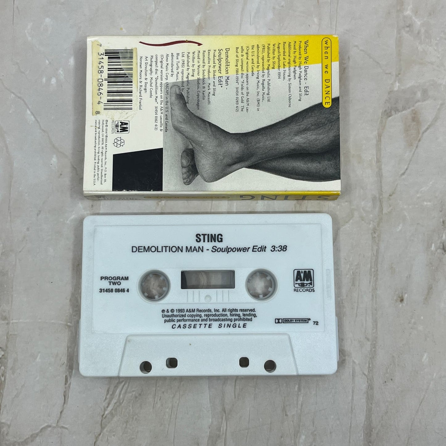 Sting - When We Dance Single - Cassette Tape TH5-3