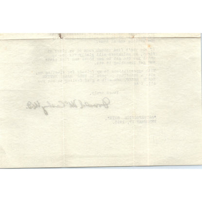 1910 Donald M. McCaskey M.D. Witmer PA Letterhead Memo D21