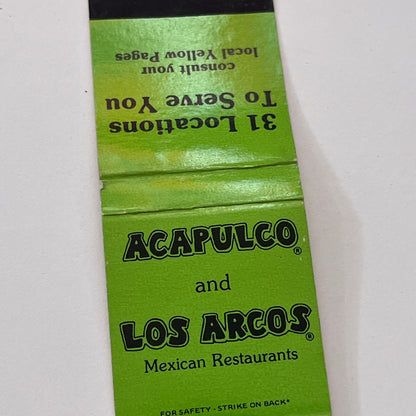 Acapulco and Los Arcos Mexican Restaurants Los Angeles Matchbook Cover TB8-MB-10