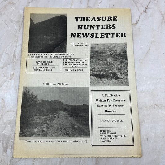 1986 Nov - Treasure Hunters Newsletter - Earth/Ocean Explorations Boulder CO M11