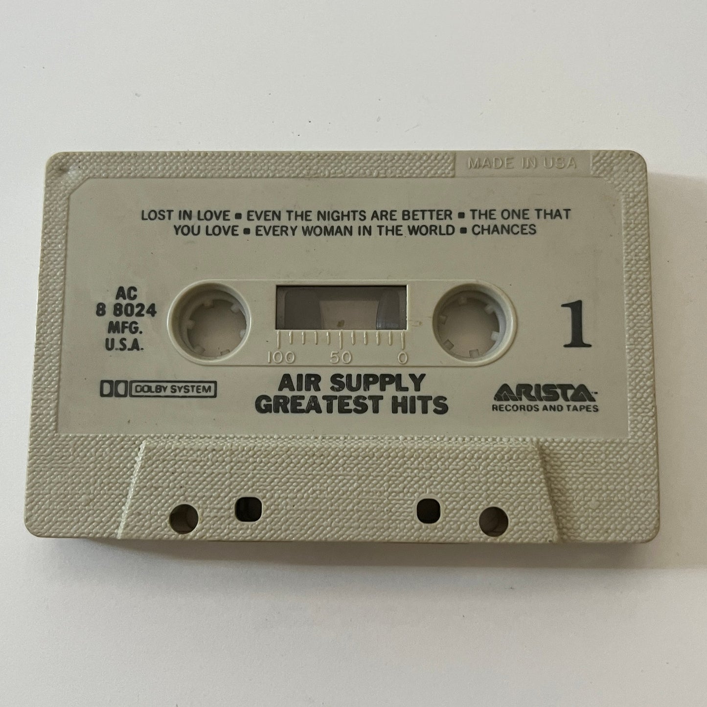 Air Supply Greatest Hits Cassette Tape TB6-OT1