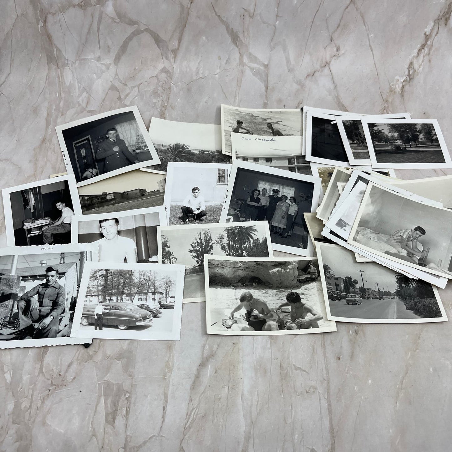 1950s Collection of Over 40 Original Photos from a US Army Serviceman TI8