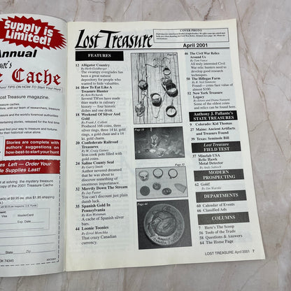 2001 April - Lost Treasure Magazine - Treasure Hunting Gold Prospecting M14