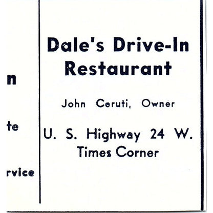 Moellering Construction Co Engle Road Fort Wayne Indiana 1964 Ad AG1-S11