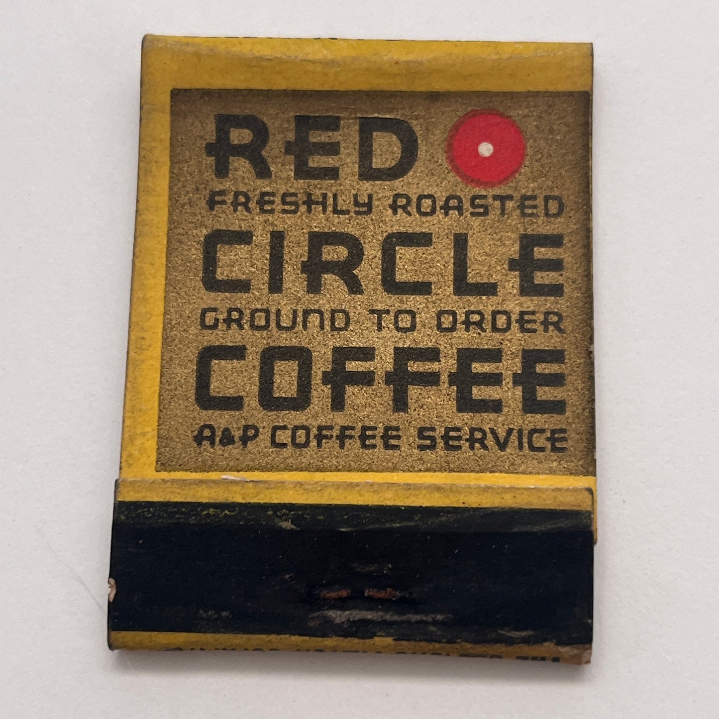 Red Circle A&P Coffee Vintage Matchbook Cover TB8-MB-7