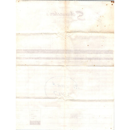 Schumacher's Incorporated Landscape Nursery South St. Paul MN 1995 Billhead K22