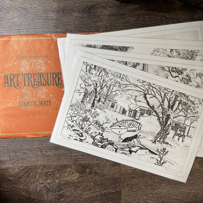 Lionel Barrymore Dinner Mat Set of 4 Navelli Cadillac-Oldsmobile Rome NY V14-1