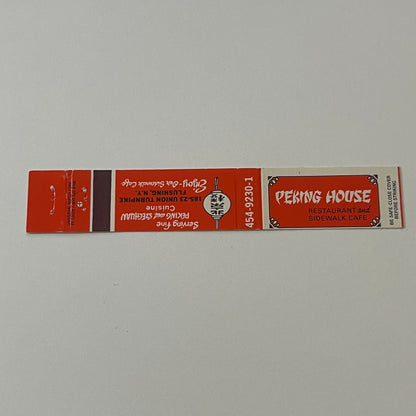 Peking House Chinese Restaurant Flushing NY Vintage Matchbook TB6-MB2-9