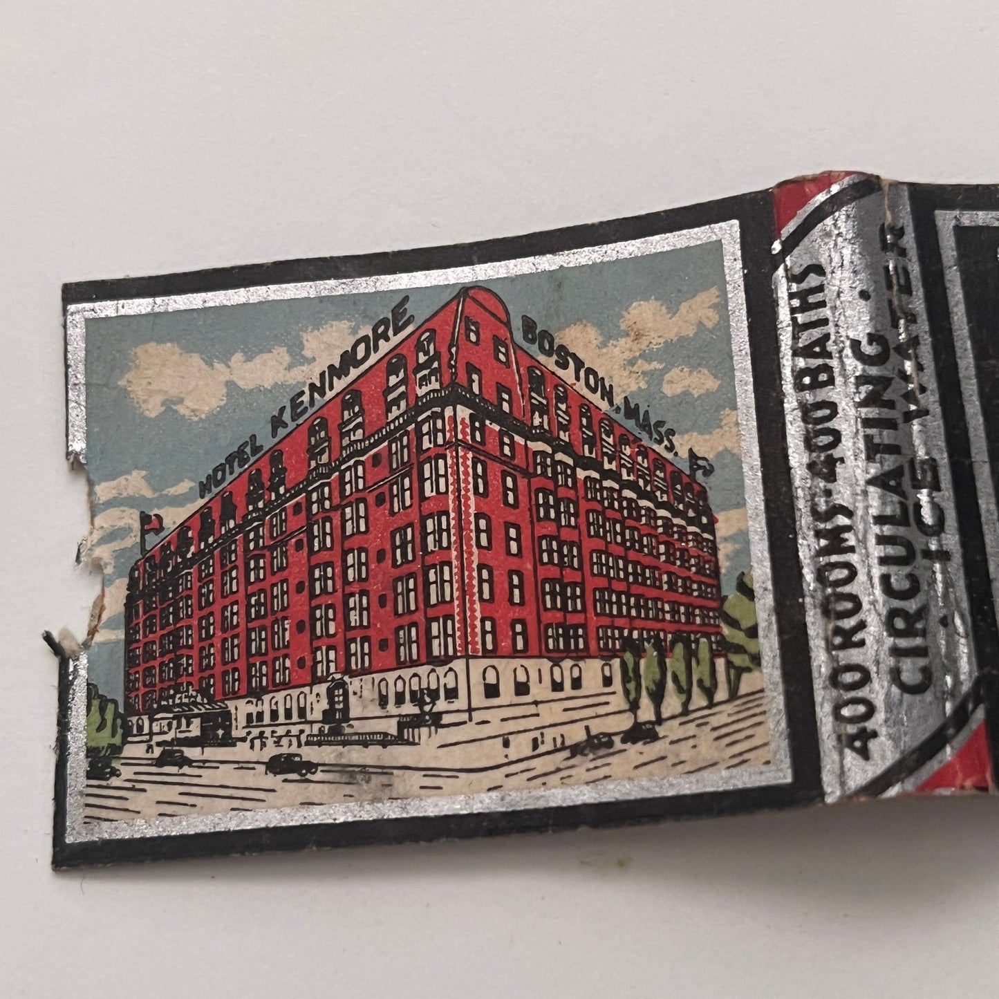 Hotel Kenmore Boston MA Vintage Matchbook Cover TB8-MB2-2
