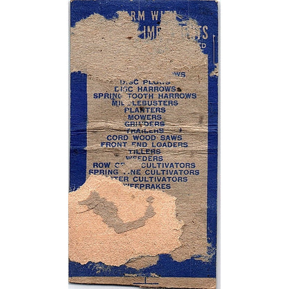 F.H. Hembrook & Son Chetek WI Vintage Matchbook Cover SF3-Y4