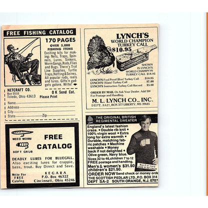 Bass Pro Shops 1977 Catalog Promo Springfield MO 1977 Ad AF6-5