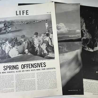 1943 Allied Air Force Spring Offensives 5 Pages 1940s WWII Era Article V29-5