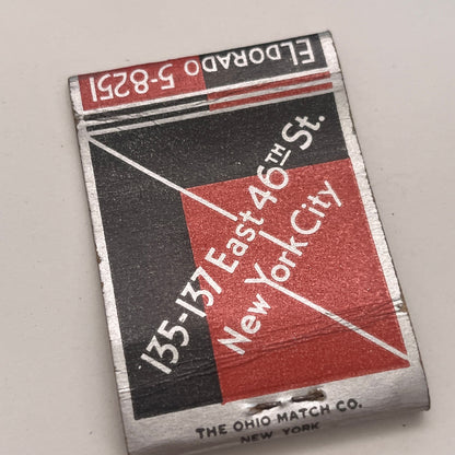 Fan & Bill's Inc Famous Steak House New York Vintage Matchbook Cover TB8-MB2-4