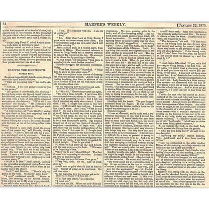 Chinese Coolies Crossing the Missouri River Engraving Harper's Weekly 1870 V1-8