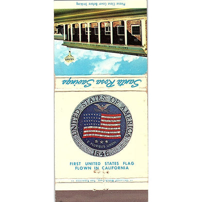 Santa Rosa Savings and Loan 835 Fourth Street CA Vintage Matchbook MM7-1