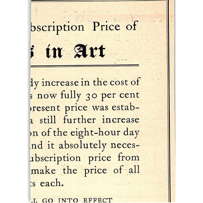 I.P. Frink Lighting for Paintings Pearl Street NY - 1908 Ad AF5-4