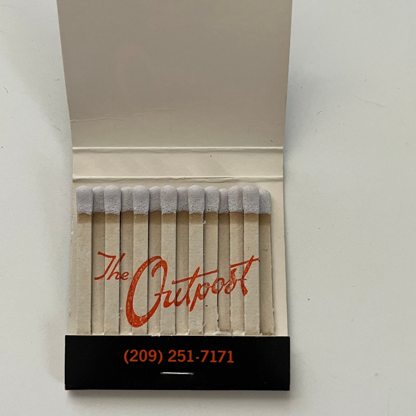 The Outpost Fresno California Feature Matches Vintage Matchbook TB7-XSM