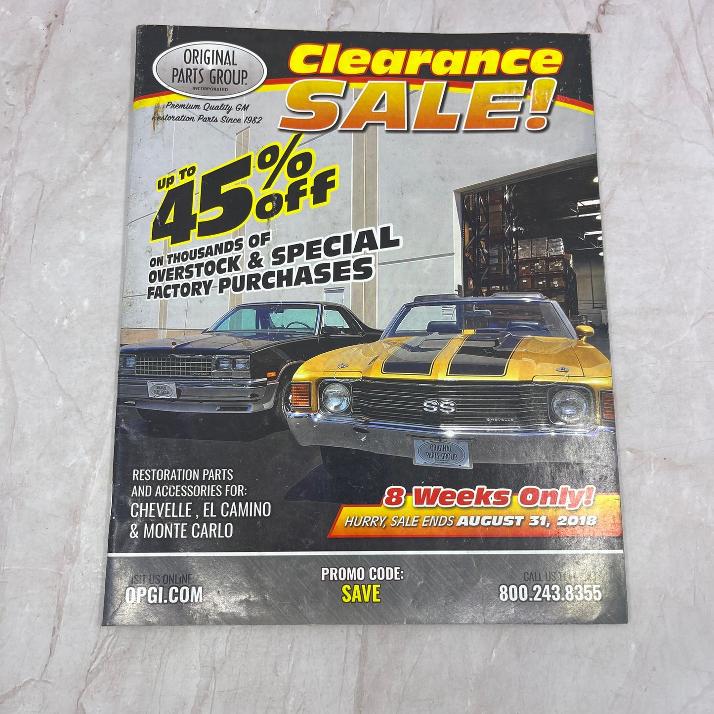 Original Parts Group GM Restoration Parts 2018 Catalog M31