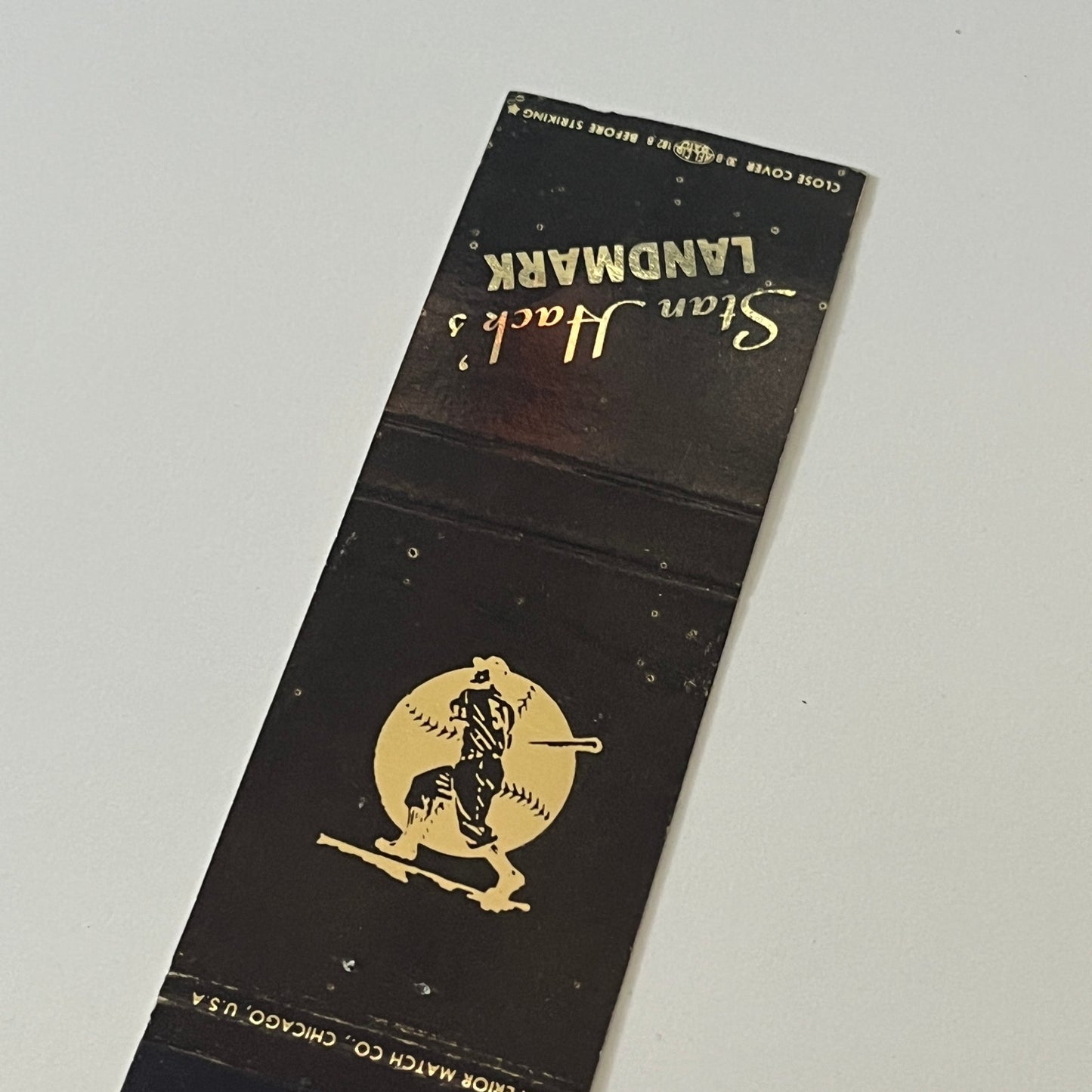 Stan Hack's Landmark Restaurant Grand Detour IL Vintage Matchbook Cover TB6-MB2-6