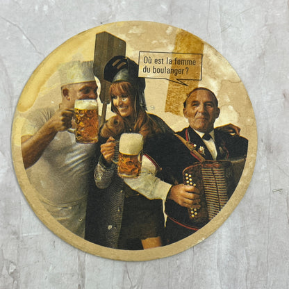 Vintage Feldschlossen Bier German Beer Coaster TJ5-CO1