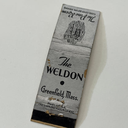 The Weldon Pine River Room Greenfield MA Vintage Matchbook Cover TB6-MB1-14