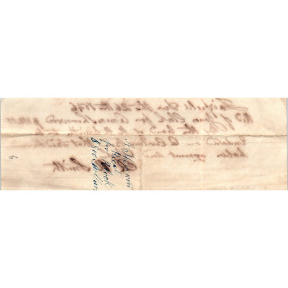 1846 Original Handwritten Letter R.R. Smith - Amos Sherwood Receipt D18