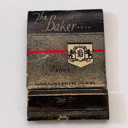 The Baker Hotel Dallas TX Vintage Matchbook Cover TB8-MB3-8