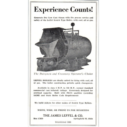 The James Leffel Springfield OH, Damrow Brothers Fond Du Lac WI 1953 Ad AE9-DC2