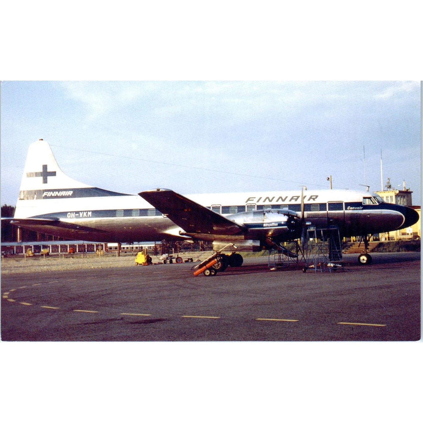 Finnair Convair CV-340 Vintage Postcard TG8-PC
