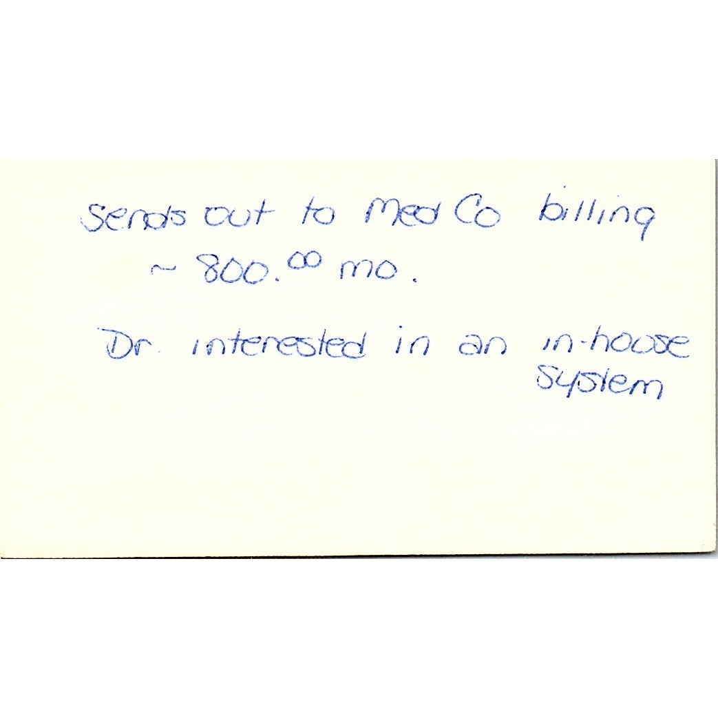 Diseases & Surgery of The Eye Merrill M Knopf Long Beach CA Business Card SB4-B3