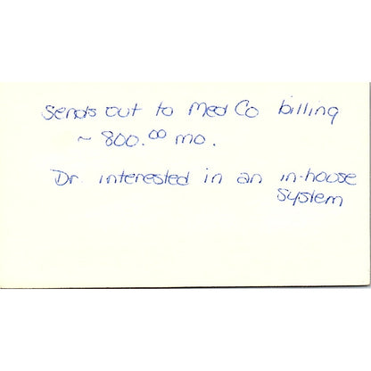 Diseases & Surgery of The Eye Merrill M Knopf Long Beach CA Business Card SB4-B3