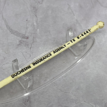 Vintage Duchesne Ins Agency Swizzle Stick SE2