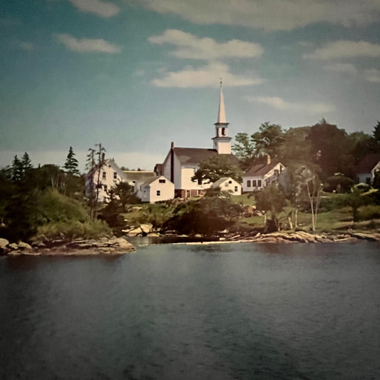 The Old Mill Cove, Steeple, Boothbay, Maine 12x16" Art Print FL1