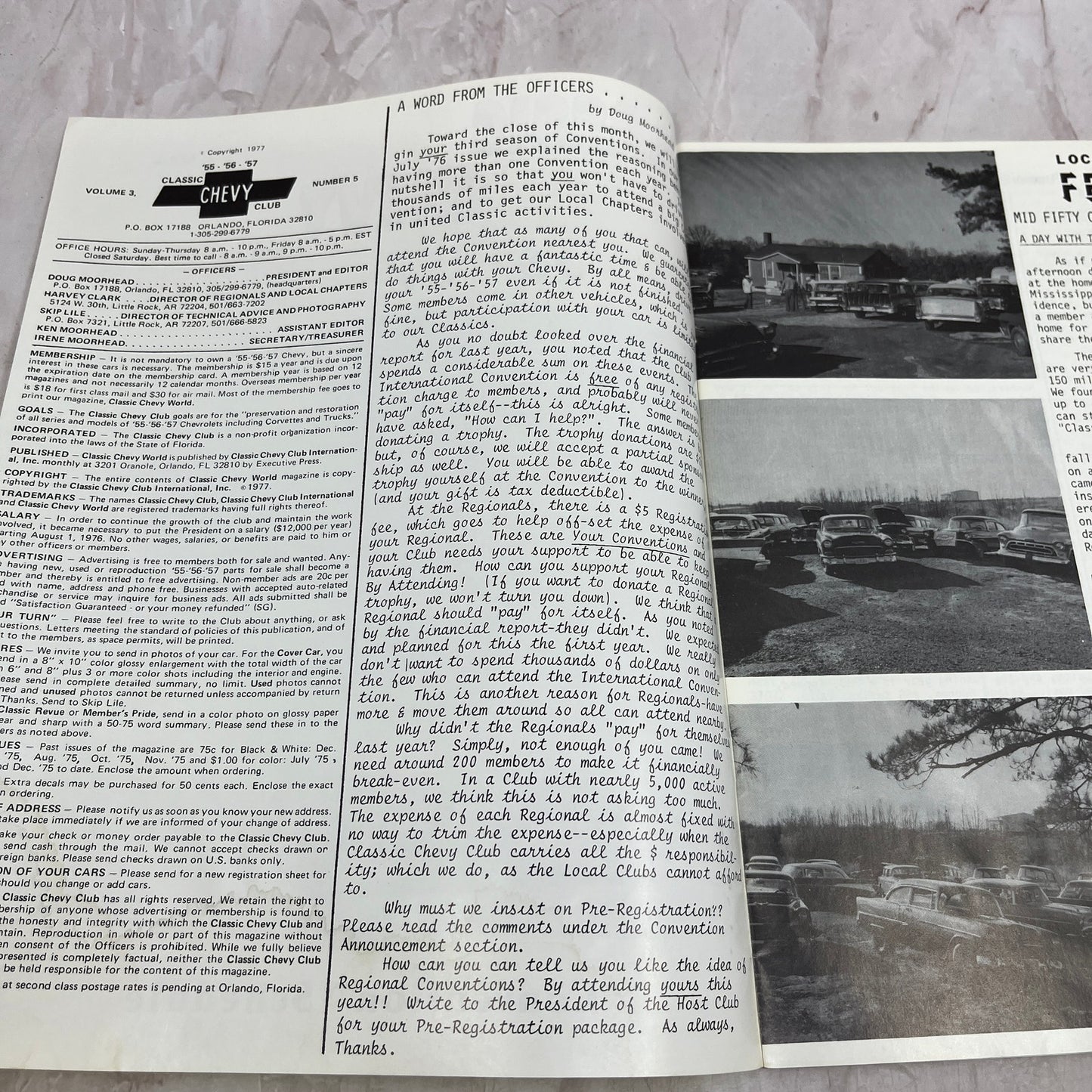 Mississippi Club - '55, '56, '57 Classic Chevy World Magazine - Apr 1977 M30