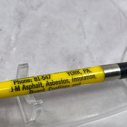 J-M Asphalt Dealers Bldg Materials Co York PA Vintage Advertising Pen TC5-PP2