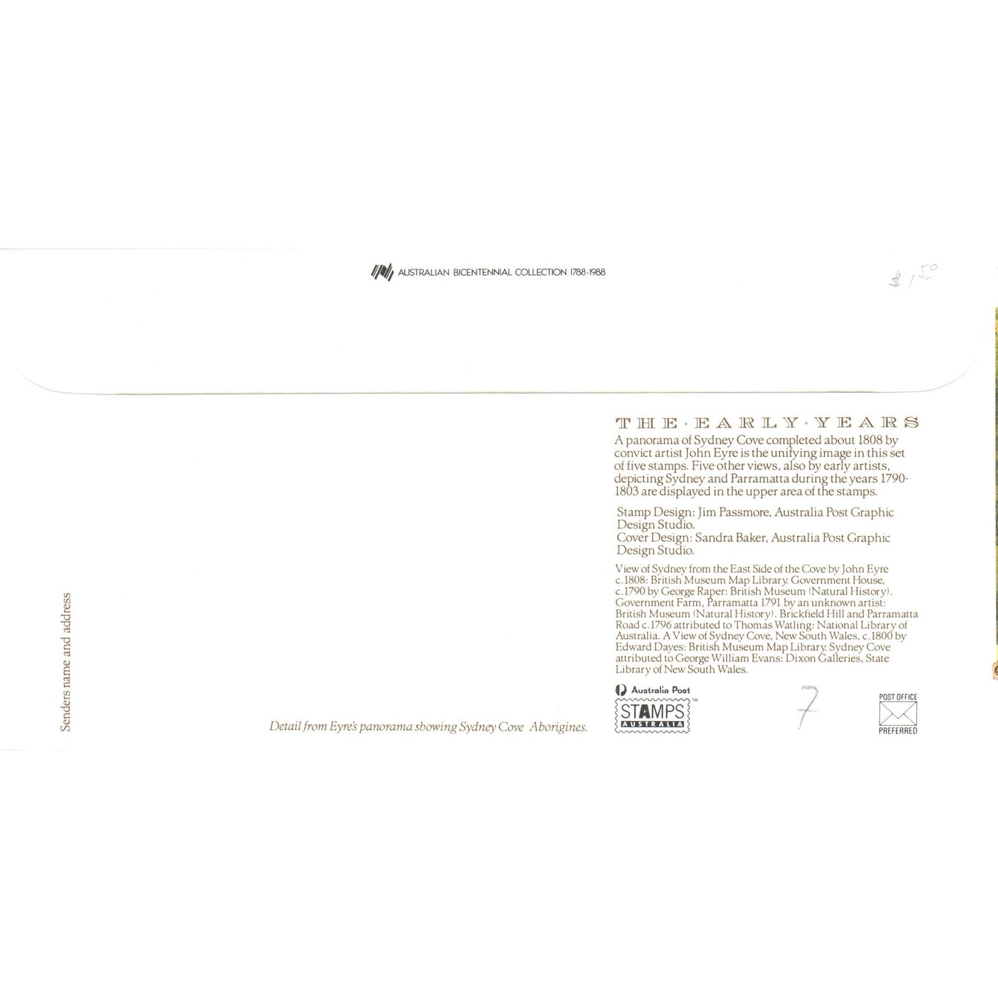 Australian 1988 Early Years FDC Stamp Postal Cover Envelope TI5-PC1