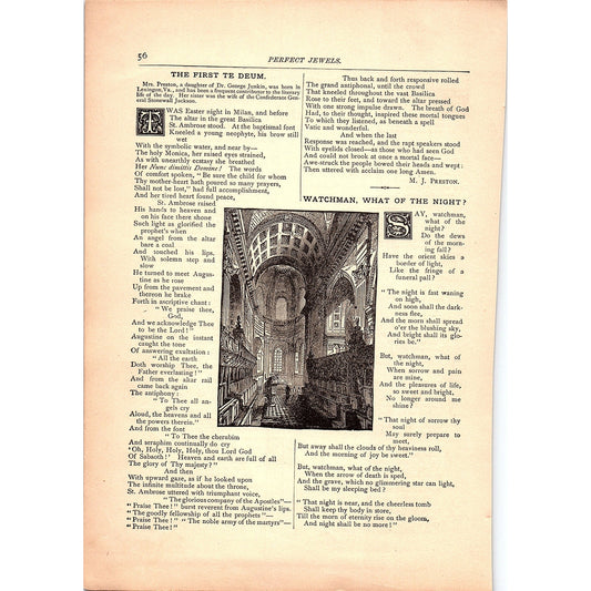 The First Te Deum M.J. Preston, The Burial of Moses Alexander 1884 Poem TA5-CJ-4