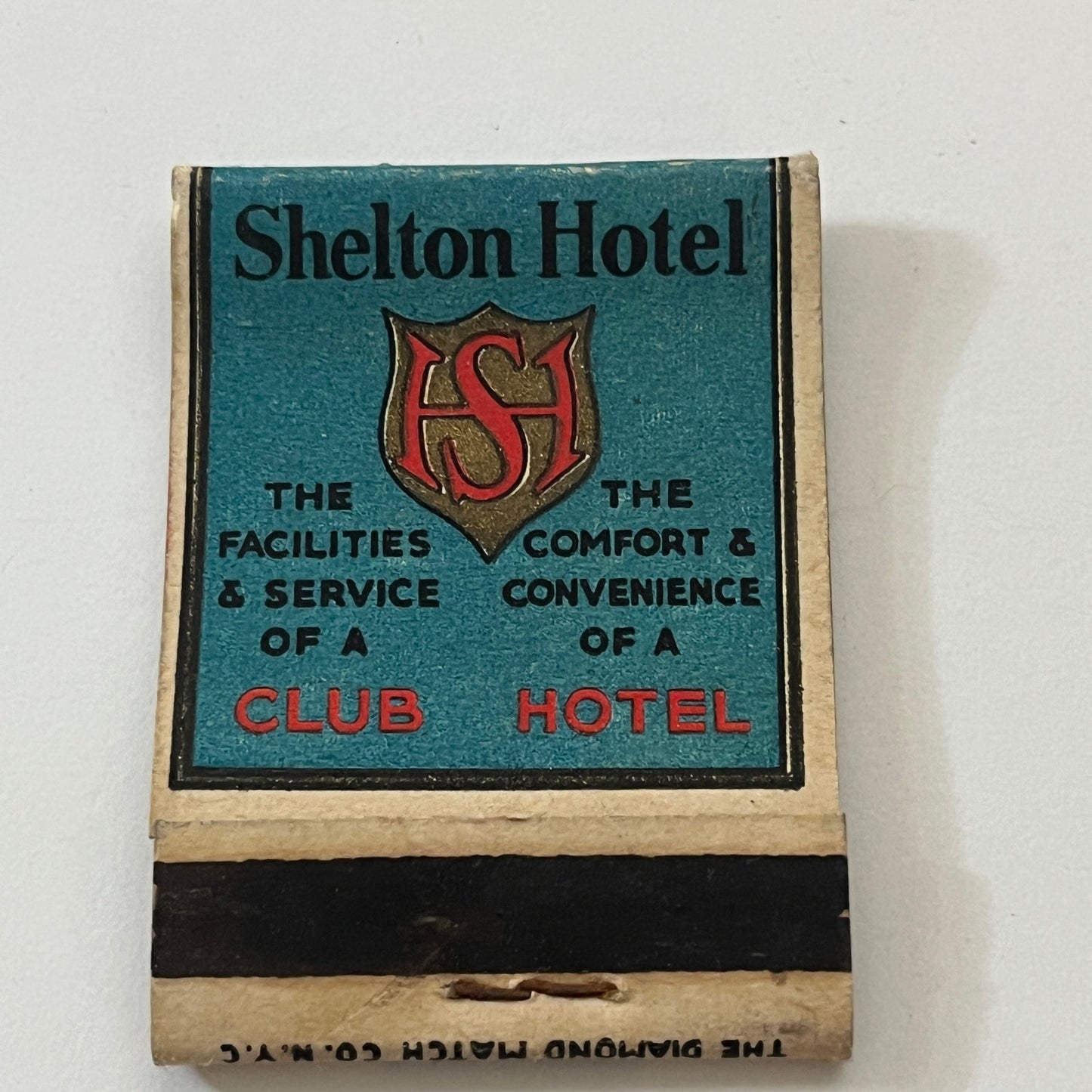 Shelton Hotel 49th St New York City Vintage Matchbook Cover TB6-MB1-5