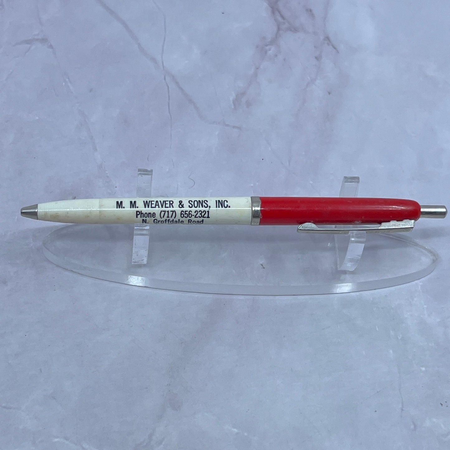 M.M. Weaver & Sons Inc Leola PA Vintage Advertising Pen TC5-PP2