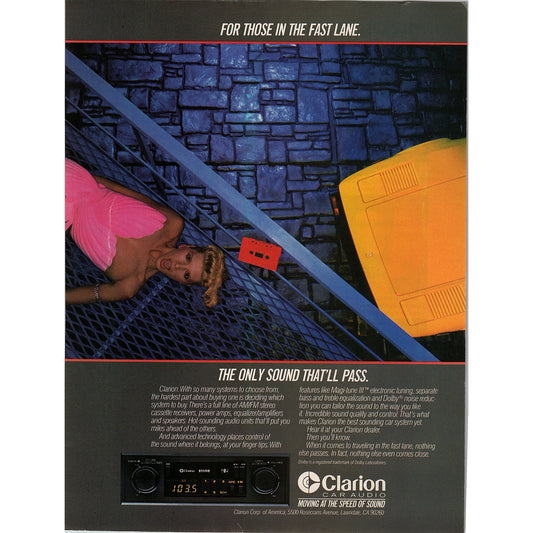 Clarion Magi-Tune III Car Audio Lawndale California 1984 Ad AF8-5